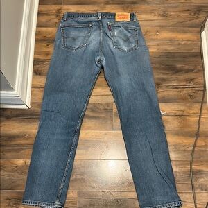 Levi's Blue Straight-Leg Jeans 505